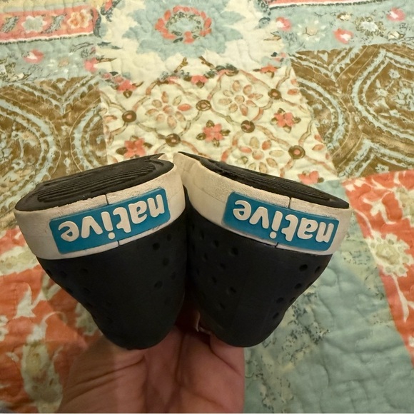 Native Shoes Black and White Water Shoes Slip-On - Picture 9 of 11